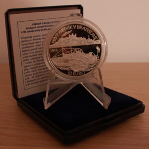 10 Euro - 2018 - 200. výročie plavby prvého parníka na Dunaji v Bratislave - Proof