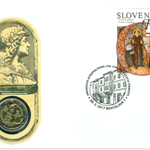 Numizmatická obálka: 2 Euro - 2017 - Univerzita Istropolitana – 550. výročie začatia činnosti