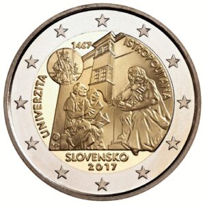2 Euro - 2017 - Univerzita Istropolitana – 550. výročie začatia činnosti - UNC
