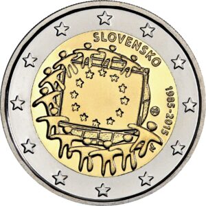2 Euro - 2015 - 30. výročie vlajky Európskej únie - UNC