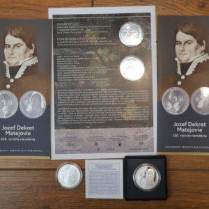 10 Euro - 2024 - Jozef Dekret Matejovie – 250. výročie narodenia - proof + bk + pamätný list
