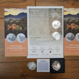 10 Euro - 2024 - Fráter Cyprián z Červeného Kláštora – 300. výročie narodenia - proof + bk + pamätný list