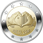 2 Euro – 2016 – Malta - Láska