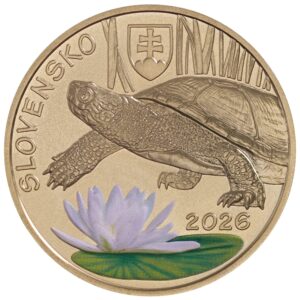 5 Euro - 2026 - Fauna a flóra na Slovensku – korytnačka močiarna