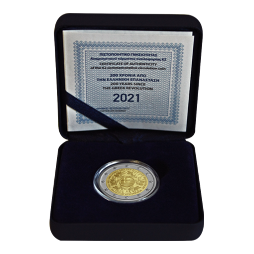 2 Euro - Grécko - 2021 - REVOLUTION - Proof